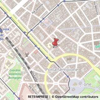 Mappa Via Pietro Moscati,  6, 20154 Milano, Milano (Lombardia)