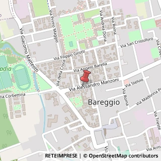Mappa Via Alessandro Manzoni,  36, 20018 Bareggio, Milano (Lombardia)