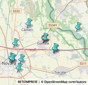 Mappa Viale Leonardo Da Vinci, 28066 Galliate NO, Italia (4.5275)
