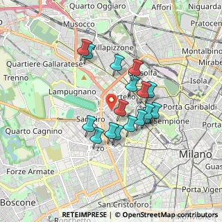 Mappa Via Silva, 20149 Milano MI, Italia (1.37882)
