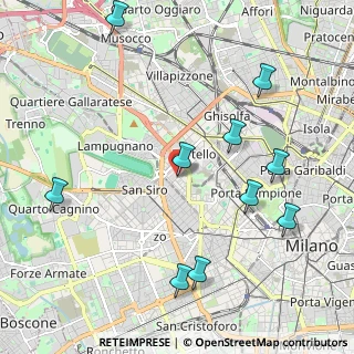Mappa Via Silva Guglielmo, 20149 Milano MI, Italia (2.61091)