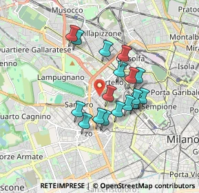 Mappa Via Albani Francesco, 20149 Milano MI, Italia (1.37882)