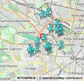 Mappa Via Silva Guglielmo, 20149 Milano MI, Italia (1.43588)