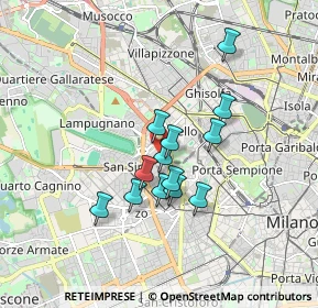 Mappa Via Silva Guglielmo, 20149 Milano MI, Italia (1.30923)
