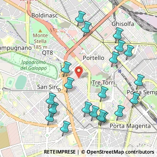 Mappa Via Silva, 20149 Milano MI, Italia (1.25)
