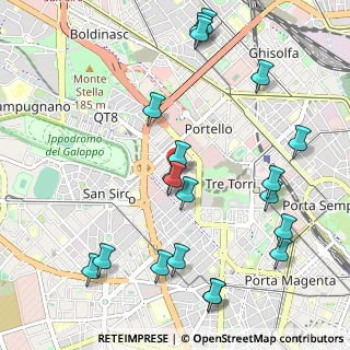 Mappa Via Silva, 20149 Milano MI, Italia (1.218)