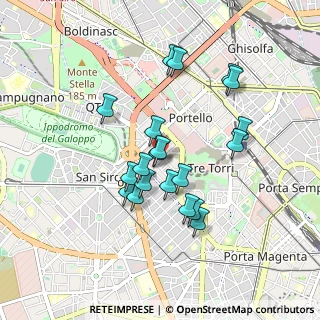 Mappa Via Silva, 20149 Milano MI, Italia (0.7755)
