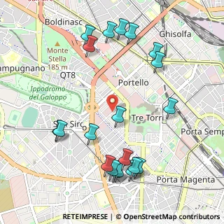Mappa Via Silva, 20149 Milano MI, Italia (1.1955)