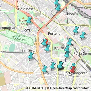 Mappa Via Silva, 20149 Milano MI, Italia (1.283)