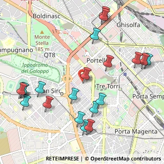 Mappa Via Silva Guglielmo, 20149 Milano MI, Italia (1.265)