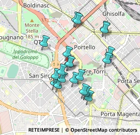 Mappa Via Albani Francesco, 20149 Milano MI, Italia (0.7755)