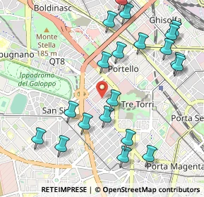 Mappa Via Silva Guglielmo, 20149 Milano MI, Italia (1.1835)