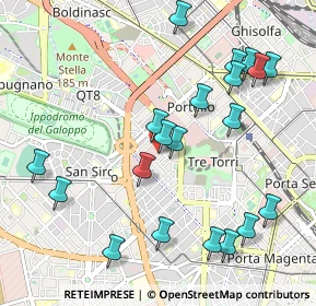 Mappa Via Silva Guglielmo, 20149 Milano MI, Italia (1.1195)