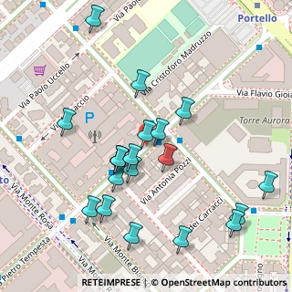 Mappa Via Albani Francesco, 20149 Milano MI, Italia (0.1295)