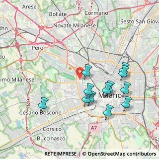 Mappa Via Silva, 20149 Milano MI, Italia (3.86833)