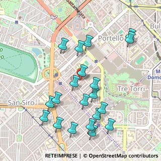 Mappa Via Albani Francesco, 20149 Milano MI, Italia (0.542)