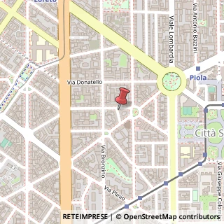 Mappa Via Sansovino, 28, 20133 Milano, Milano (Lombardia)