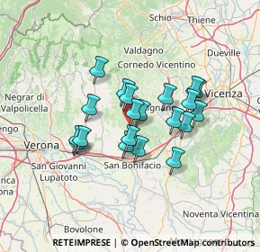 Mappa 37030 Montecchia di Crosara VR, Italia (10.4005)