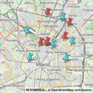 Mappa Viale Monte Santo, 20124 Milano MI, Italia (1.80545)