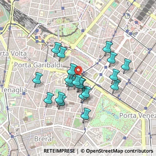 Mappa Viale Monte Santo 7 TEMPORANEAMENTE C, 20124 Milano MI, Italia (0.3975)