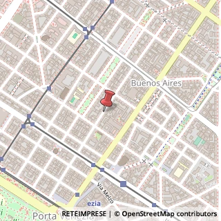 Mappa Via Alessandro Tadino, 24, 20124 Milano, Milano (Lombardia)