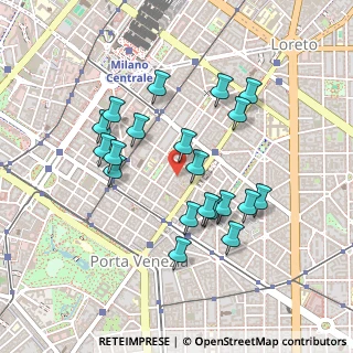 Mappa Via Alessandro Tadino, 20124 Milano MI, Italia (0.4195)