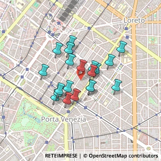 Mappa Via Alessandro Tadino, 20124 Milano MI, Italia (0.337)