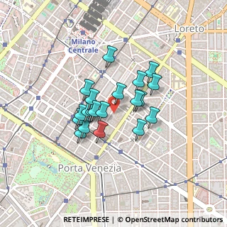 Mappa Via Alessandro Tadino, 20124 Milano MI, Italia (0.3055)