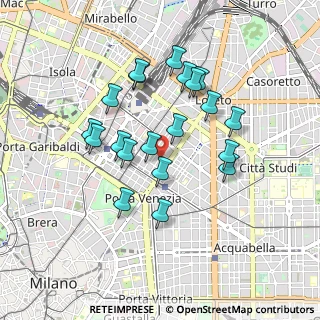 Mappa Via Alessandro Tadino, 20124 Milano MI, Italia (0.8075)