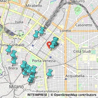 Mappa Via Alessandro Tadino, 20124 Milano MI, Italia (1.16)