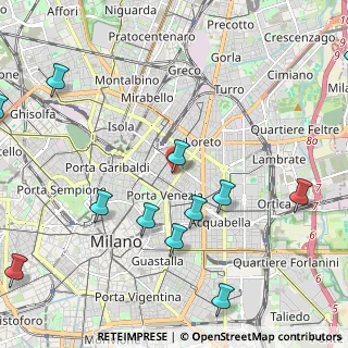 Mappa Via Alessandro Tadino, 20124 Milano MI, Italia (2.99769)
