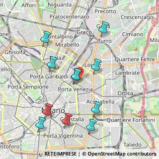 Mappa Via Alessandro Tadino, 20124 Milano MI, Italia (2.08818)