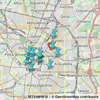 Mappa Via Alessandro Tadino, 20124 Milano MI, Italia (1.59714)