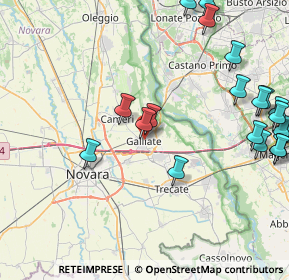 Mappa 28066 Galliate NO, Italia (10.6615)