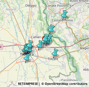 Mappa 28066 Galliate NO, Italia (5.64353)