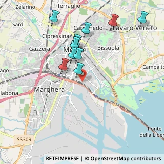 Mappa Via Ca' Marcello, 30172 Mestre VE, Italia (1.94818)