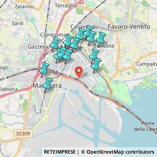 Mappa Via Ca' Marcello, 30172 Mestre VE, Italia (1.61929)