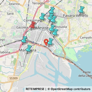 Mappa Via Ca' Marcello, 30172 Mestre VE, Italia (2.01545)