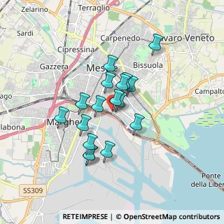 Mappa Via Ca' Marcello, 30172 Mestre VE, Italia (1.32353)
