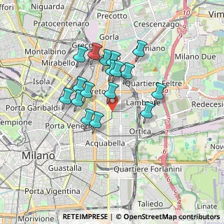 Mappa Piazza Leonardo da Vinci, 20131 Milano MI, Italia (1.42412)