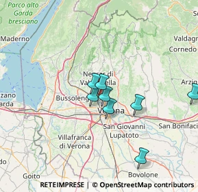 Mappa Via San Cristina, 37124 Parona VR, Italia (21.3825)