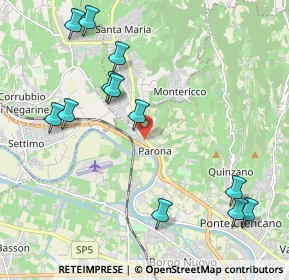 Mappa Via San Cristina, 37124 Parona VR, Italia (2.38333)