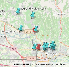 Mappa Via San Cristina, 37124 Parona VR, Italia (4.14)