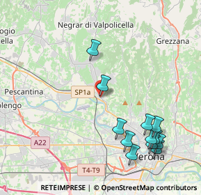 Mappa Via Valpolicella, 37124 Parona VR, Italia (4.63667)