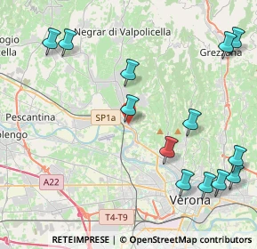 Mappa Via San Cristina, 37124 Parona VR, Italia (5.26846)