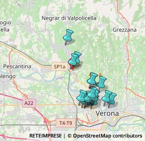 Mappa Via San Cristina, 37124 Parona VR, Italia (3.51438)