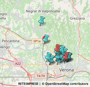 Mappa Via Valpolicella, 37124 Parona VR, Italia (3.794)