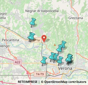 Mappa Via Valpolicella, 37124 Parona VR, Italia (4.18846)