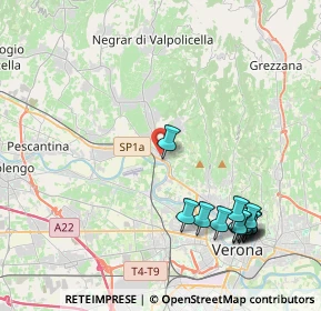 Mappa Via San Cristina, 37124 Parona VR, Italia (4.92615)