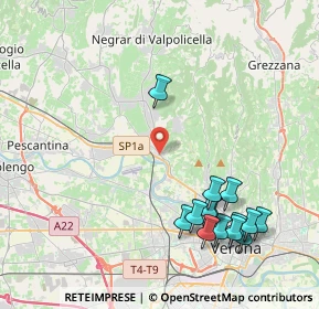 Mappa Via San Cristina, 37124 Parona VR, Italia (4.79571)